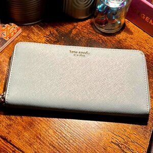 Kate Spade Zip Around Wallet - Used but still has life in it! - see pics